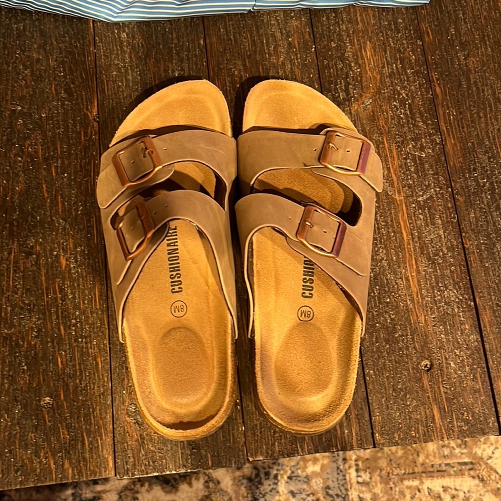 Cushionaire slip on sandals